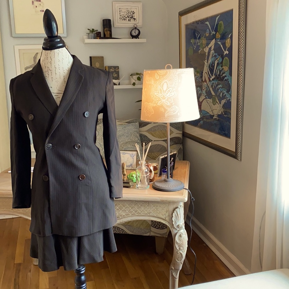 Vintage Armani Brown Skirt Suit.